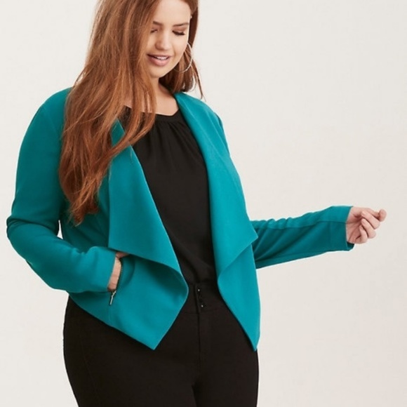 torrid Jackets & Blazers - Torrid Cut-Away Hi-Low Blazer. Like New. Size 1X